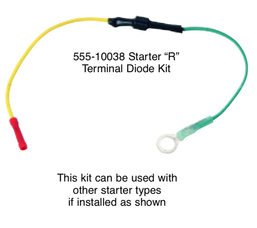 10038 Installation Instructions for "R" Terminal Diode Kit for GM Starters